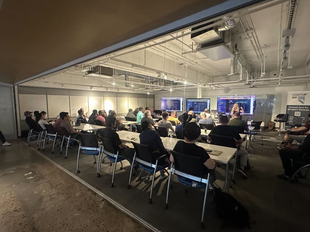 Builders in the room at a Las Vegas meetup